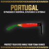 Portugal national team inspired sunglasses by Boravision in red and green fan colors