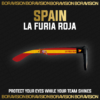 Spain national team inspired sunglasses by Boravision in red and yellow fan colors